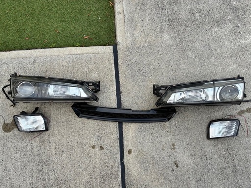 s14シルビア後期　ヘッドライト・テールレンズセット