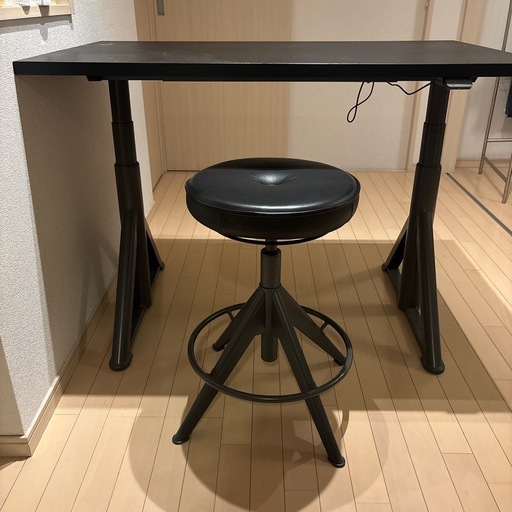 IKEA IDÅSEN 昇降式デスク 電動Tトップ付き 120×70 美品✨（椅子オプション可） / IKEA IDÅSEN Elec