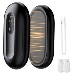 全国発送】新品⭐️充電式カイロ　ハンドウォーマー　高速加熱 3段階温度調節 長時間持続 LED表示 急速充電ポートの画像