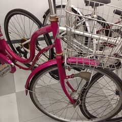 ★リユースのサカイ千葉中央店★  自転車 27インチ ピンク クリーニング済み TC4695の画像