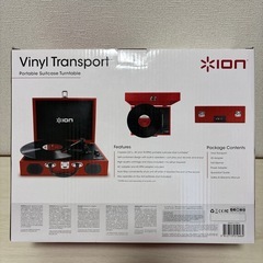 レコードプレイヤー レコード数枚の画像