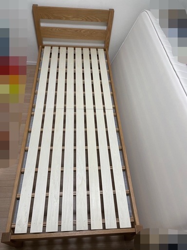 無印良品 高密度ポケットコイルマットレス・スモール　ベットフレーム付き