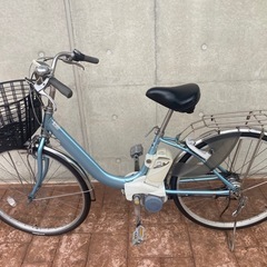 【電動アシスト自転車】26㌅ Panasonic 変速3段 電動...
