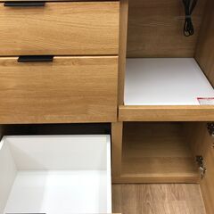 ★リユースのサカイ春日部店★KJ11875 ニトリ レンジ台 ナチュラル H85×W89×D42 クリーニング済みの画像