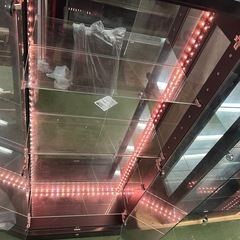 ガラスショウケースLED8色の画像