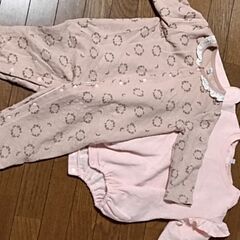 秋冬ロンパース5着　70−80,80サイズの画像