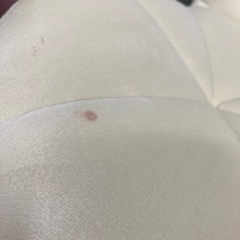 ニトリホワイトファブリックオフィスチェアの画像