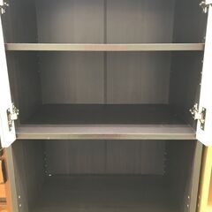 ★リユースのサカイ春日部店★KJ11877  食器棚 ブラウン H180×W59×D37 クリーニング済みの画像