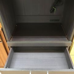 ★リユースのサカイ春日部店★KJ11877  食器棚 ブラウン H180×W59×D37 クリーニング済みの画像