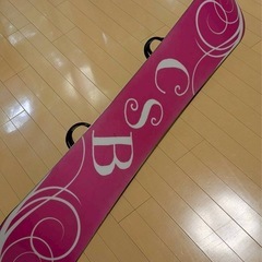 「CSB スノーボード 板 ビンディング Sサイズ 23cm対応 ソフトケース付 美品」の画像