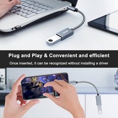 新品！BENFEI USB-C - USB 3.0変換アダプター2個セット 最大5Gbps高速転送 iPhone15 Pro/Max/iPad Pro/MacBook（2023）/Galaxy S23/XPS17等Type-C搭載端末対応 コンパクト設計 データ充電両用の画像