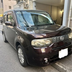 個人 日産 キューブ  １５Ｘ Ｖセレクションナビ ＴＶ ＥＴＣ プッシュスタート スマートキー フォグランプ ベンチシート オートライト 電格ミラー プライバシーガラス の画像