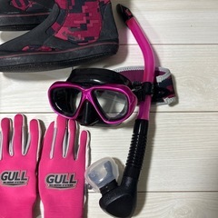 大人気　GULL シュノーケル　フィン　レディース　セットの画像