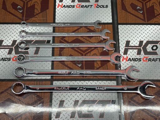 【中古】マックツールズ MACTOOLS CLL210MMKS～CLL217MMKS コンビレンチ 10mm～19mm 6点セット【ハンズクラフト佐賀】