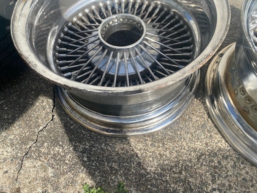 デイトン100スポーク　ワイヤーホイール　14インチ7J リバース　dayton 希少 当時物】DAYTON デイトン ワイヤーホイール 14in 7J -40