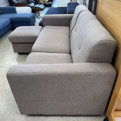 J3013　【リユースのサカイ柏店】　Nitori ニトリ　三人掛けソファ　パミュート　ポケットコイル　カウチソファ　クリーニング済み　の画像