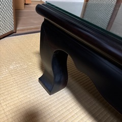 黒檀　高級テーブルの画像
