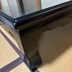 黒檀　高級テーブルの画像