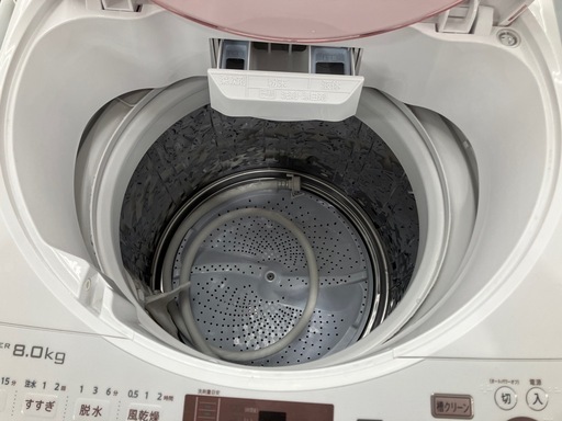 SHARP 全自動洗濯機　2017年製　8.0kg 入荷いたしました！