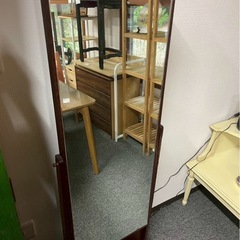 ✨鎌倉彫り✨ 姿見 スタンドミラー 和風 アンティークの画像