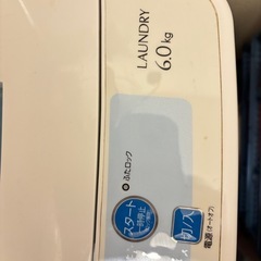 [5年以上使用　中古品]AQUA 6.0kg 洗濯機 AQW-S60Eの画像