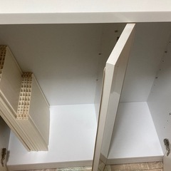 終了】白シューズBOX （株）サン大川木工/日本製の画像