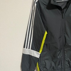 adidas 【KIDS】 ジップアップブルゾン【グレー］の画像