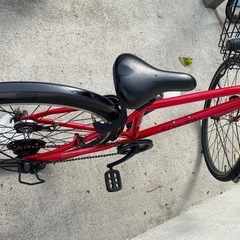 自転車(ジュニア用)ブリヂストン　シュライン(レッド)２６インチの画像