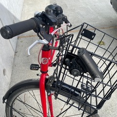 自転車(ジュニア用)ブリヂストン　シュライン(レッド)２６インチの画像