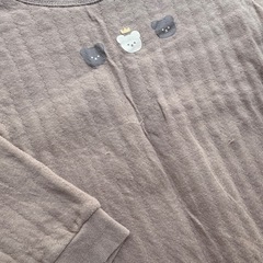 クマ柄 長袖パジャマ 80cmの画像