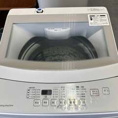 NITORI 洗濯機 6.0kg/ホワイトNTR60 中古 ガラス扉2020年製 Used/美品の画像