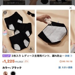新品レディース生理用ショーツの画像