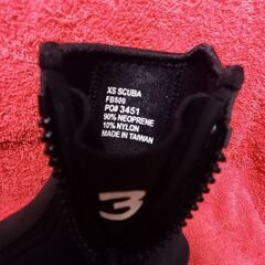 ダイビングブーツ　 マリンシューズ フェルト底　 xs scuba　 size　 US3の画像
