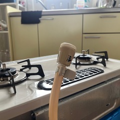 【美品め】リンナイ　ガスコンロ（都市ガス）グリル・ホース付きの画像