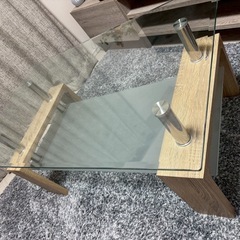 【美品】ガラステーブル　センターテーブルの画像