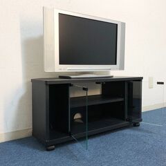 TIMEZ テレビ台 TV-LP800 ブラック LPシリーズ (26v～32v型対応) 可動式棚板1枚・キャスター付き ハヤミ工産 リビングボードの画像