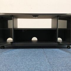 TIMEZ テレビ台 TV-LP800 ブラック LPシリーズ (26v～32v型対応) 可動式棚板1枚・キャスター付き ハヤミ工産 リビングボードの画像