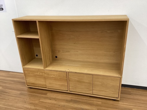 【トレファクマーケット久喜店】無印良品　ハイタイプテレビボード 幅163cm