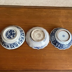 古い和食器　青の画像