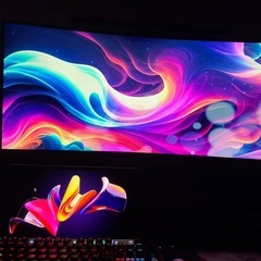 LG 34インチ  湾曲 ウルトラワイドモニター 34WP65C-B   UWQHD 160hz の画像