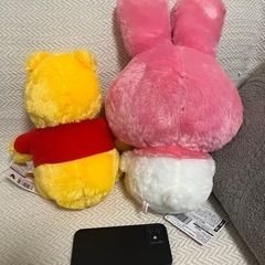 マイメロディ　くまのプーさん　ＢＩＧぬいぐるみ　２体セット　ディズニー　サンリオの画像