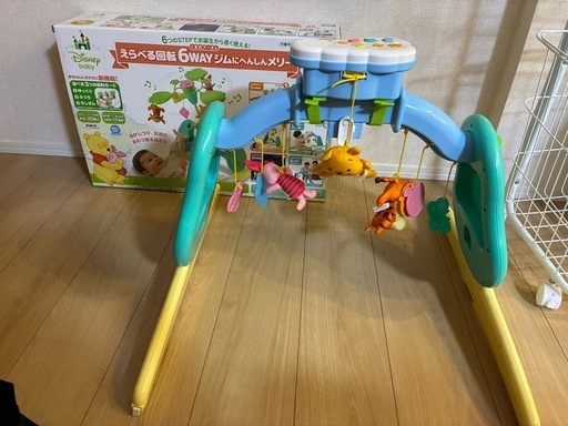 【新品購入】選べる回転6wayジムにへんしんメリー くまのプーさん　プーメリー
