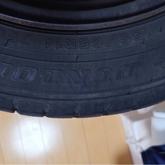 155/65R14スタッドレスタイヤ4本ホイール付きの画像