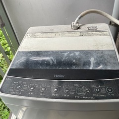【引き取り希望】Haier 全自動洗濯機 5.5kg シワケアモード風乾燥機能付の画像