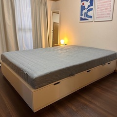 Ikea Bed  NORDLI 140x200 with mattressの画像