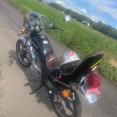 GN125！吸い込み！旧車仕様の画像