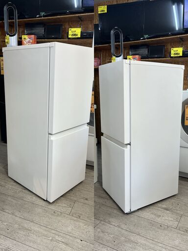 2024年製 Panasonic 冷蔵庫 2ドア 156L 抗菌&脱臭フィルター 静音 省エネ 大容量冷凍室 ホワイト 白★買取帝国 