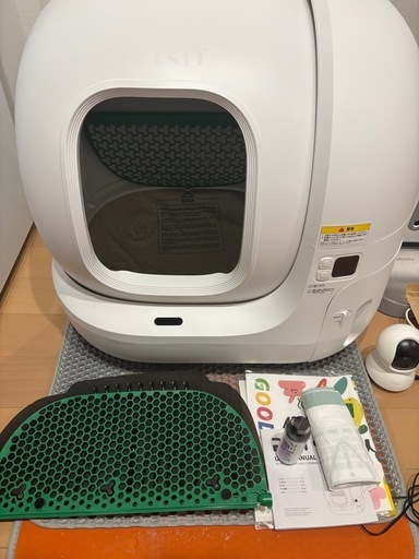 全自動飼育セット［単品販売有］猫用全自動トイレ(petkit)、自動餌やり機(うちのこエレクトリック)、見守りカメラ