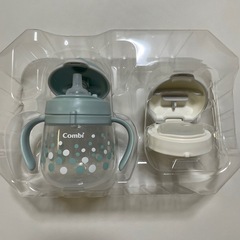 ★数回使用のみ超美品！定価2860円★赤ちゃん コップ ストローマグ ストロー＆コップ はじめてセット コンビ コップ LAKUMUG ラクマグ combiの画像