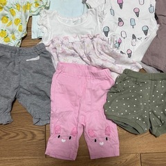 ベビー　キッズ　服　Tシャツ　ワンピース　80サイズ　女の子　まとめ売りの画像